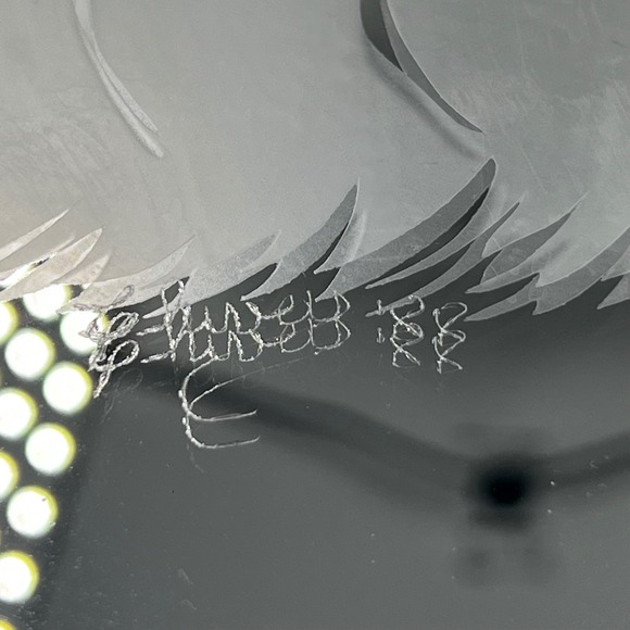 Vintage Hand Etched Brass Mirror Vanity Tray 1988 Dog Shih Tzu Glam - Picture 4 of 12